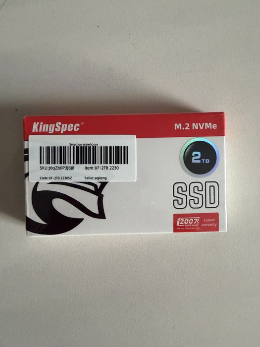 Продам kingSpec SSD M.2 NVMe 2TB