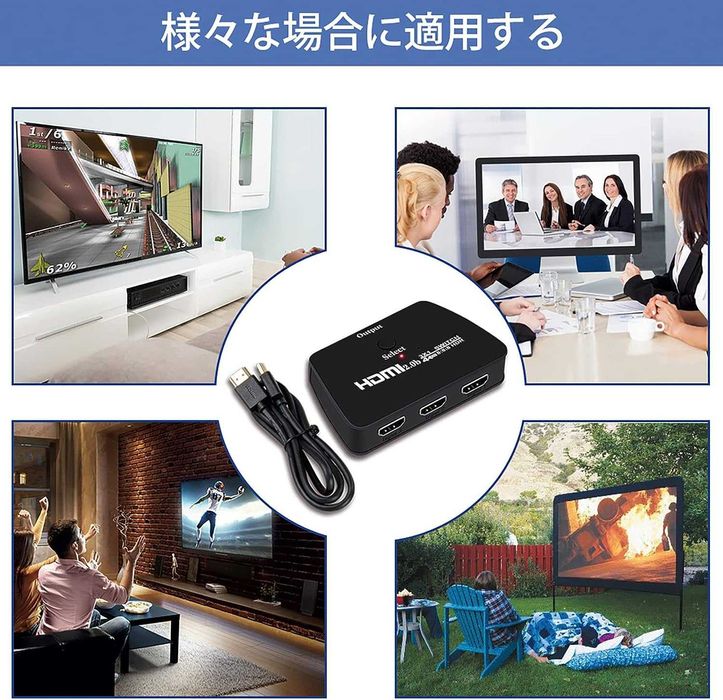 HDMI превключвател,3 входа 1 изход,4K 60Hz, 4K,3D,PS4,конзоли,компютри