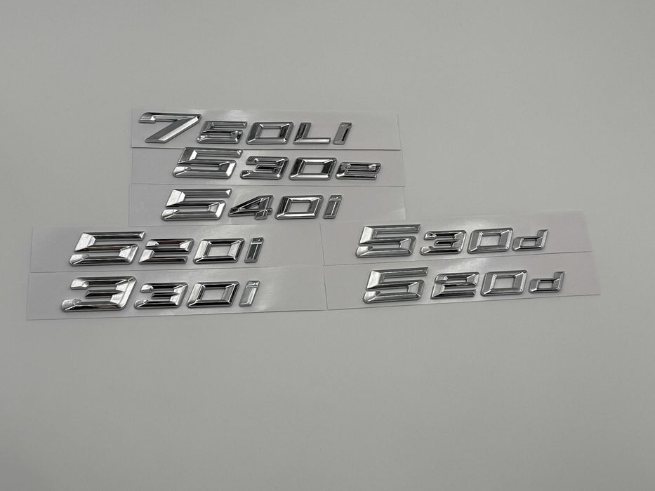 Embleme BMW MOTORIZARE seria 3 seria 5 seria 7 nou crom