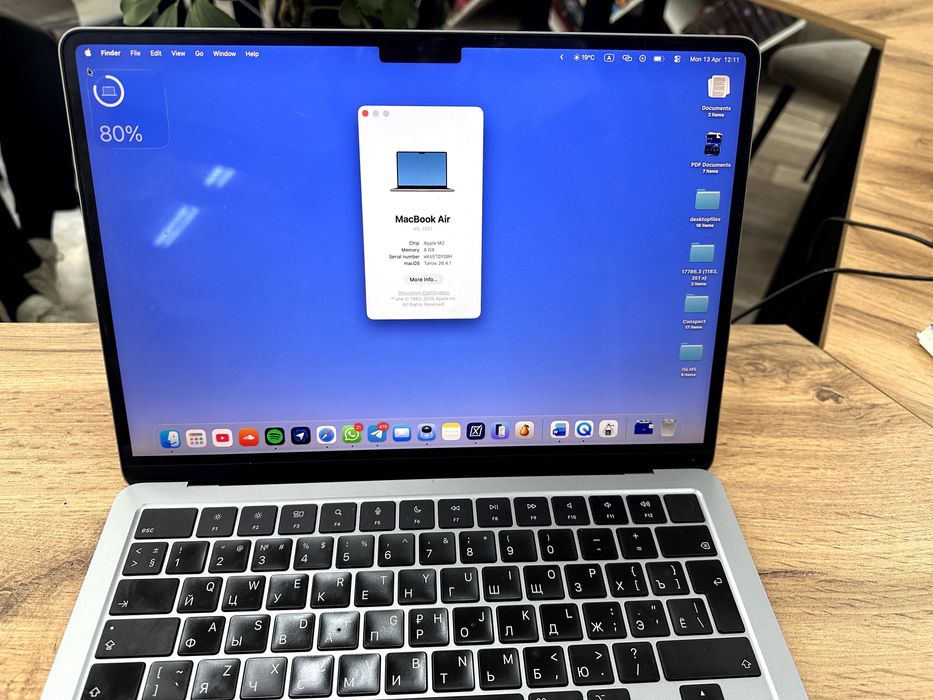 Macbook M2 емкость 93%  СРОЧНО В АЛМАТЕ