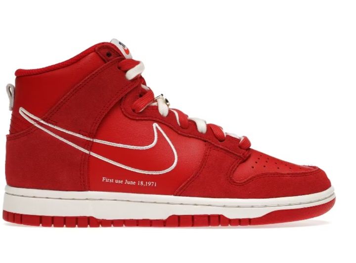 Nike Dunk High,First Use Red