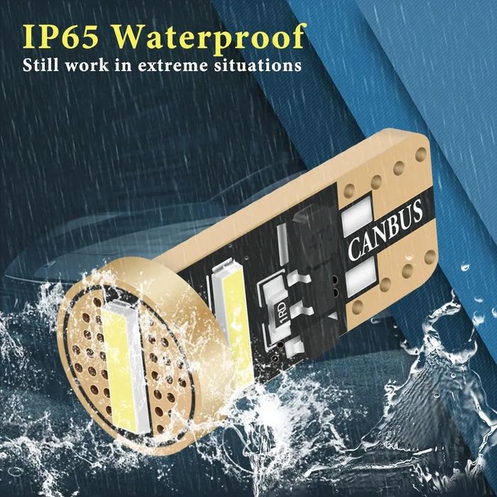 комплект 2броя led диодни габаритни крушки fls6045, t10  2070 3 ...