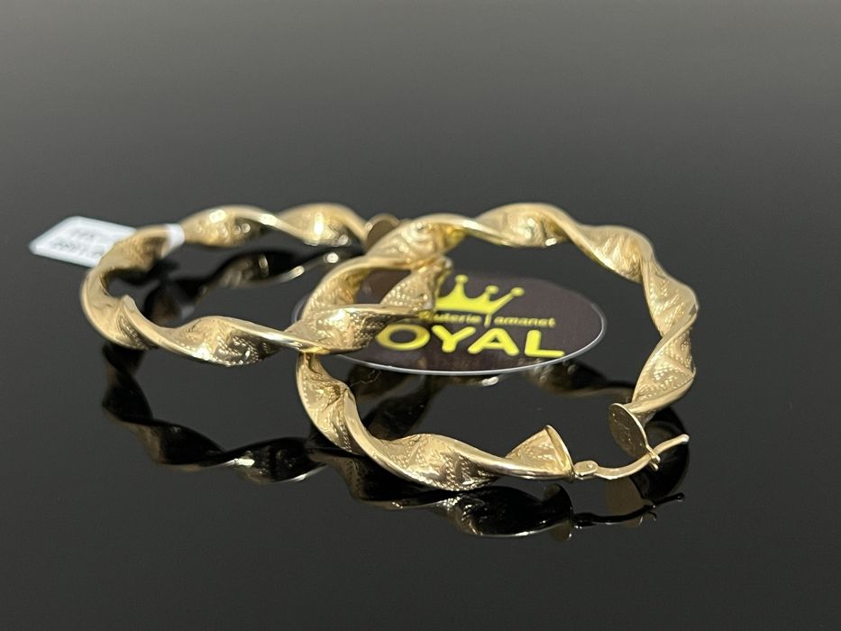 Bijuteria Royal CB : Cercei dama aur 14k 6,75gr