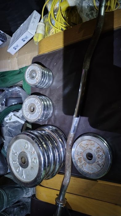 Set Profesional Fitness York – 48 KG – Bară EZ + 18 Discuri Oțel Croma