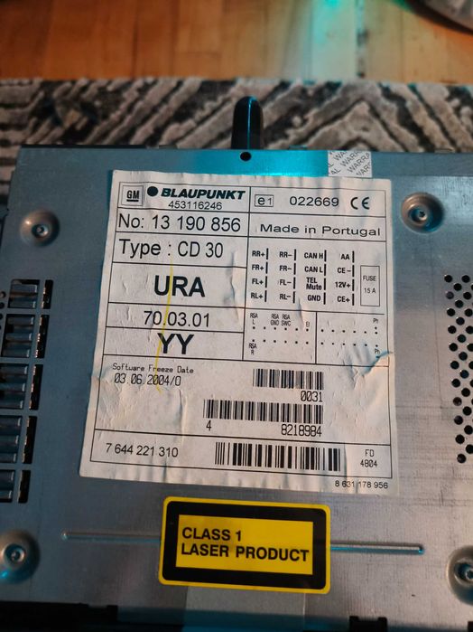 Радио CD Opel Astra H