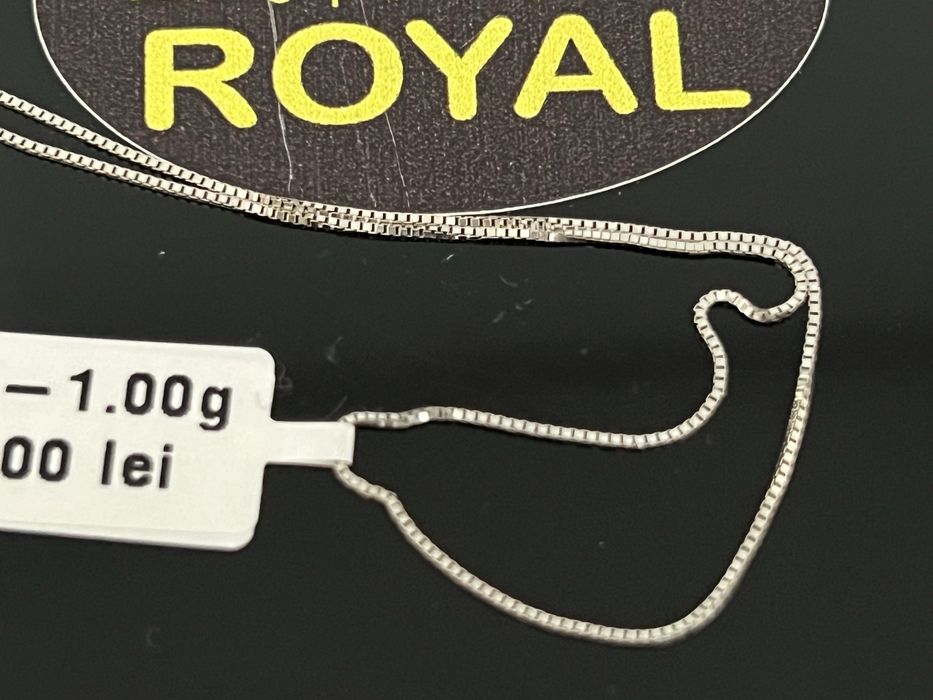 Bijuteria Royal CB : Lant aur alb 14k 585  1,00 gr
