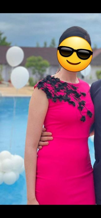 Rochie roz, lunga, de ocazie
