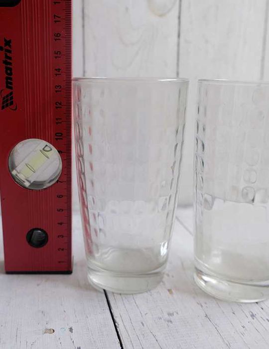 Набор стопок из темного стекла