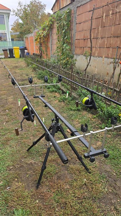 Set lansete Okuma Custom Black si rodpod+avertizori si hangere