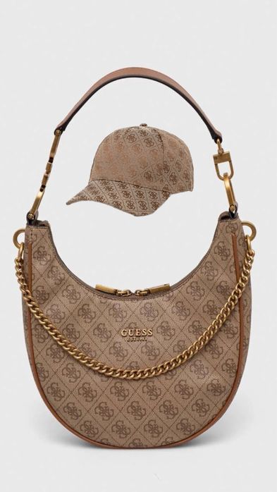 Чанта Guess Dagan & шапка Guess Aviana