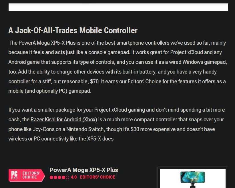 Джойстик за Android и Windows - PowerA MOGA XP5-X Plus (НОВ)