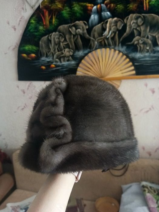 Отдам даром , шапка норковая