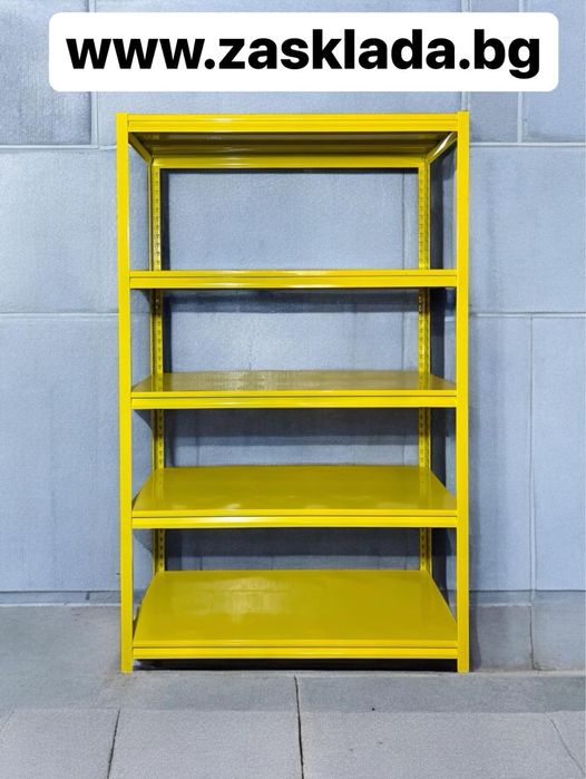 Метални стелажи с 5 метални рафта до 200 кг