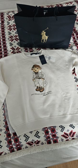 Оригинална блуза polo ralph lauren bear с мече