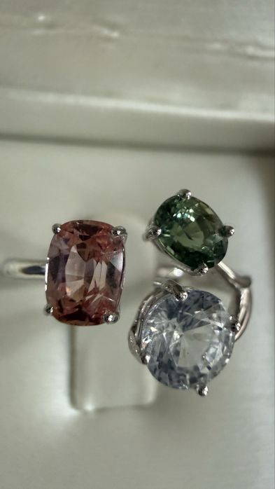 Inel 18K aur alb