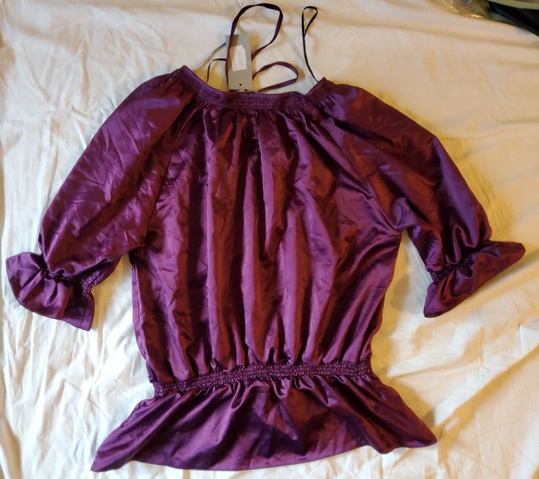 Bluza mov office satinata masura M / 38-40, Noua cu eticheta