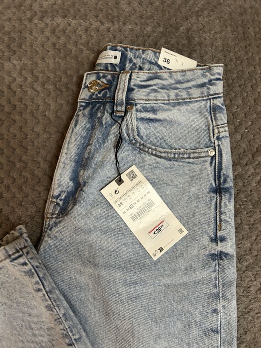 Blugi zara cu talie inalta!