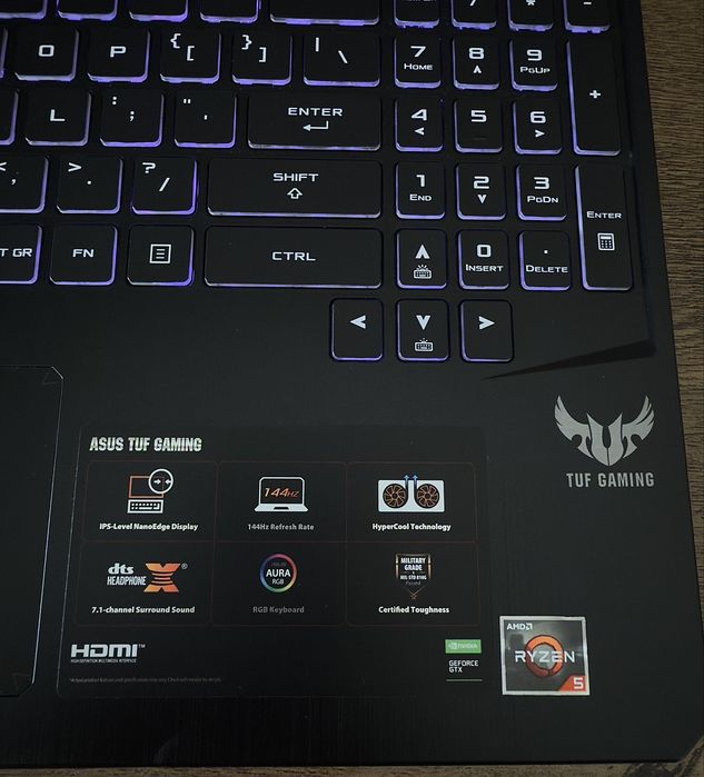 ASUS Gaming Ryzen 5 GTX 1650 SSD+HDD 8GB RAM