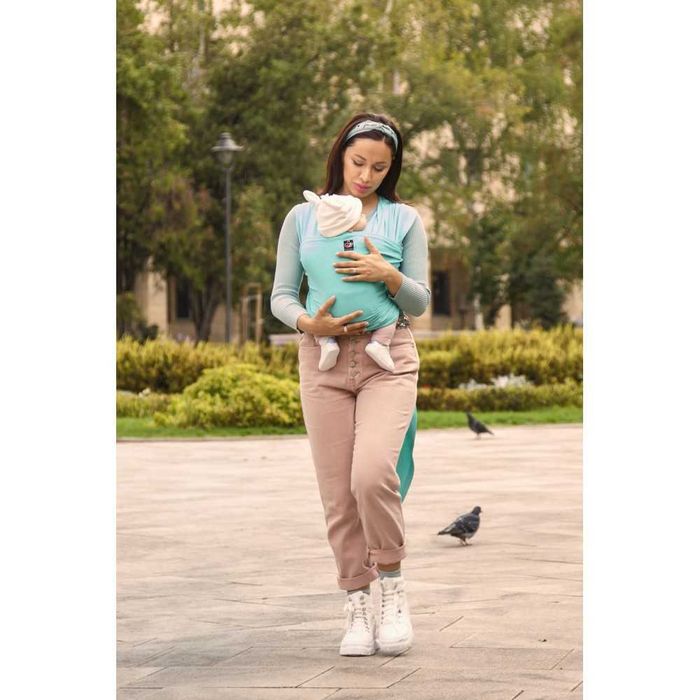 Разпродажба -30% | Еластичен слинг Omniababy | цвят мента
