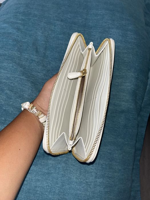 Portofel damă alb PRADA din piele