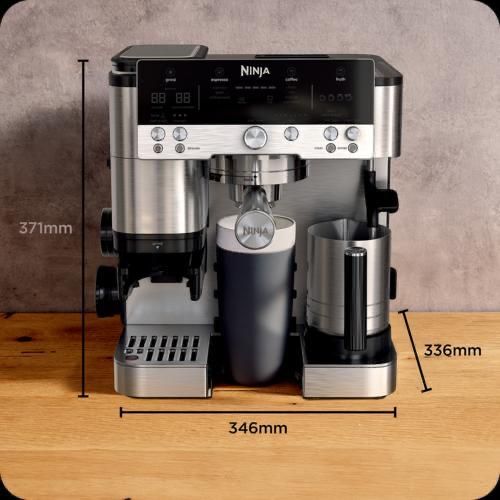 Espressor semi-automat 3in1 luxeCafe Premier ES601, cold brew, inox Ninja