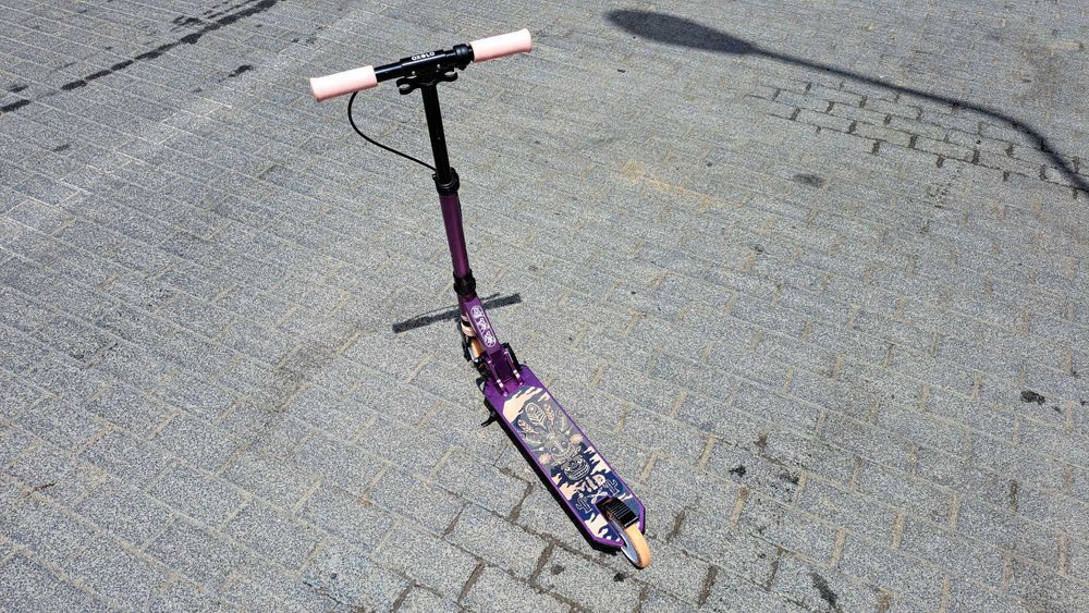 Trotinetă cu Suspensii şi Frâne pe Ghidon Mid 5 Violet Copii