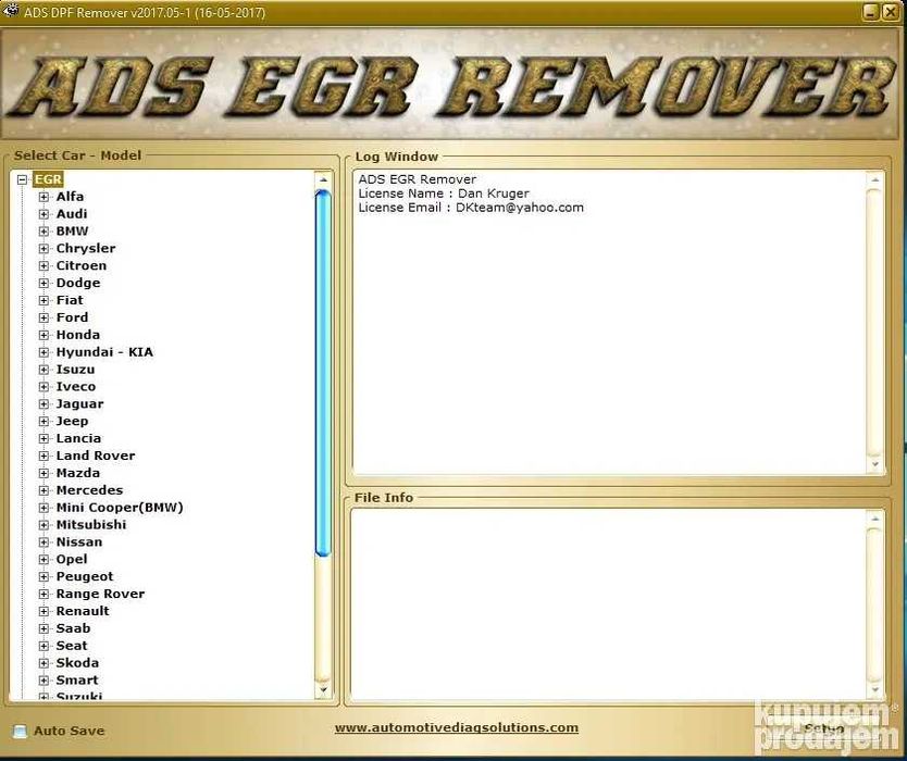DPF / EGR / Lambda Remover – Софтуерен пакет 3 в 1 (2017.05)