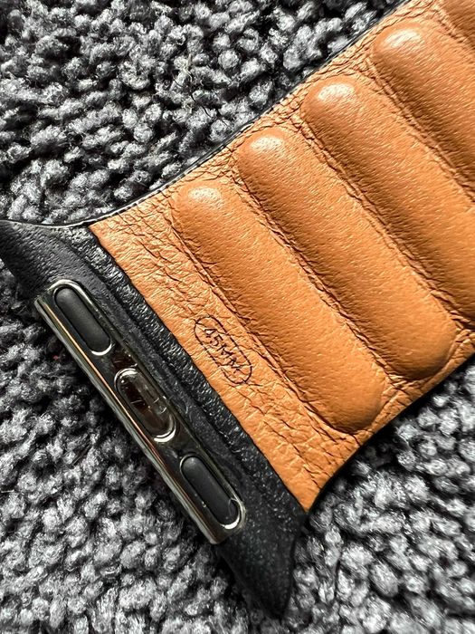 Curea originală Apple Watch Leather Link 45mm S/M Midnight ML813ZM/A