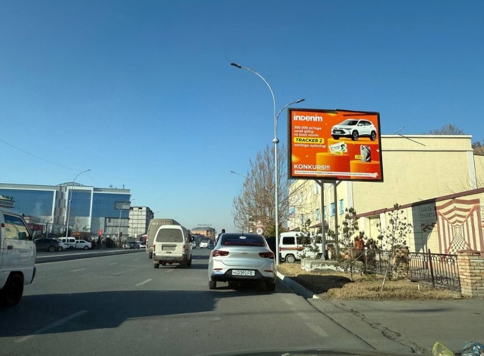 VODIY BO'YLAB REKLAMA //билборд, лед экранларда реклама