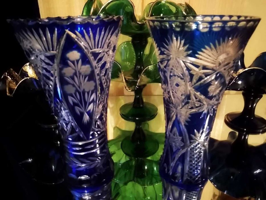 Фужеры Марганцевые с цветами