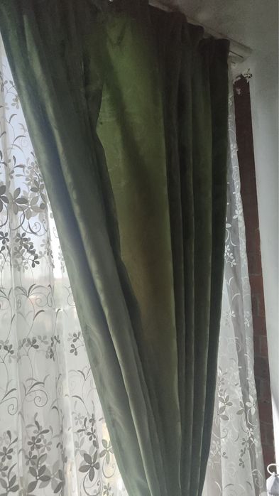 Draperie olive , folosita 6 zile !