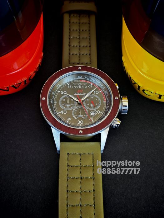 INVICTA S1 Rally Classic Olive green 49 mm, Инвикта нов ръчен часовник