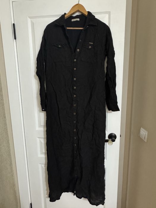 Платье сафари льное бу