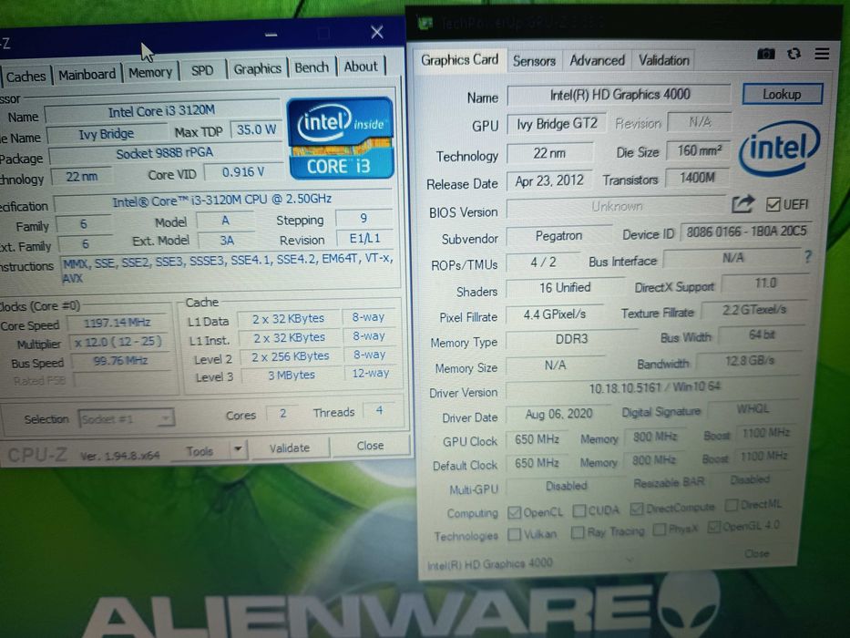 Laptop Medion Akoya Core i3 3120m, display mare de 17,3 inch, 4gb ram