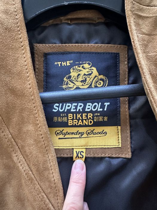 Geaca piele intoarsa naturala Superdry