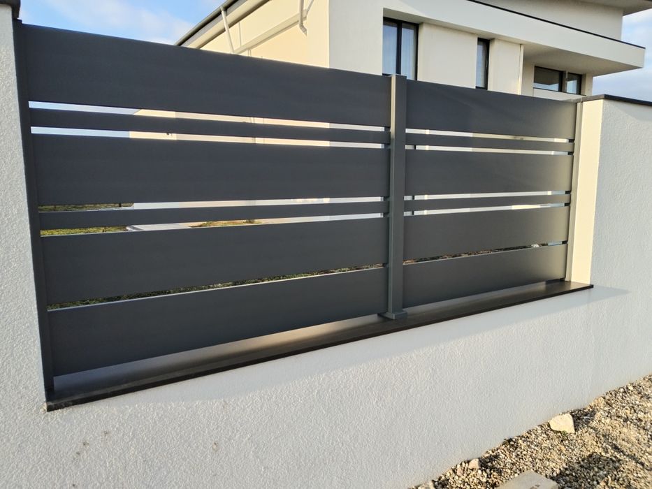 Gard aluminiu, porti aluminiu, gard jaluzea, fer forjat