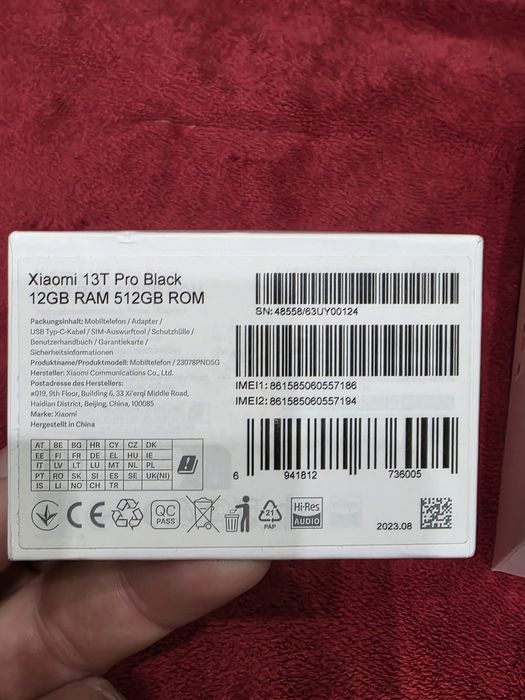 Xiaomi 13T PRO  Black 12GB/512GB