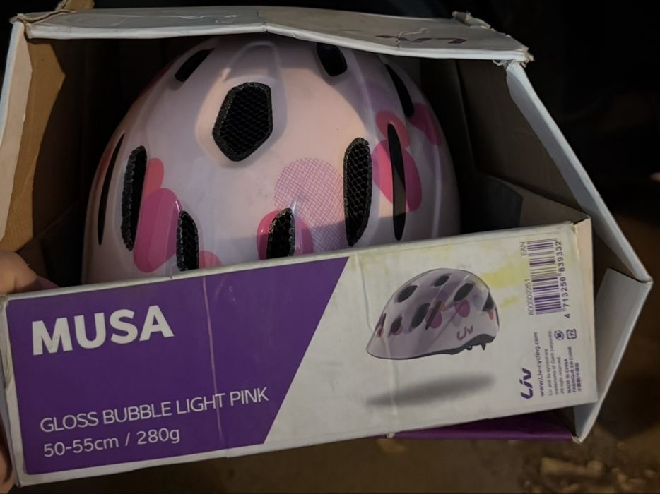 Детский велошлем новый