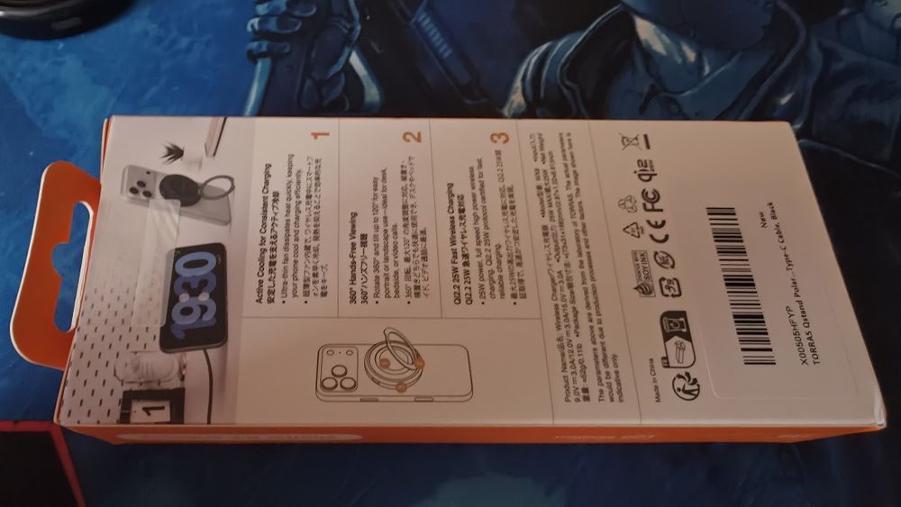 Incarcator wireless Torras Ostand AirCircle Qi2 25w