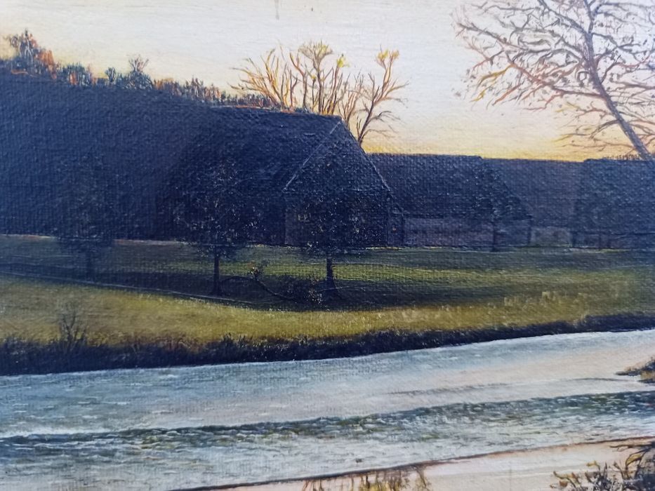 Пейзаж маслени бои върху платно