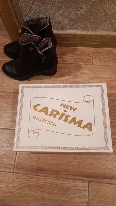 Дебели зимни кожени боти