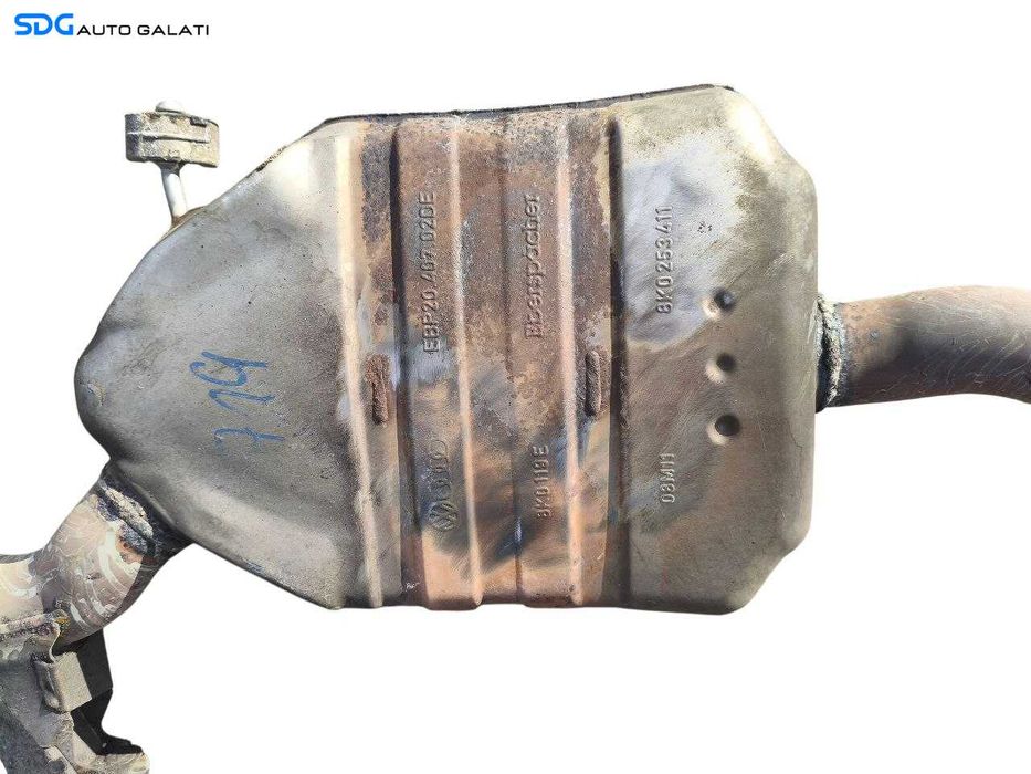 Toba Teava Esapament Evacuare Intermediara Audi A4 B8 1.8 2.0 TFSI 2008 - 2016 Cod 8K0253611AH 8K0253411 8K0120F 8K0119E [LC2821]