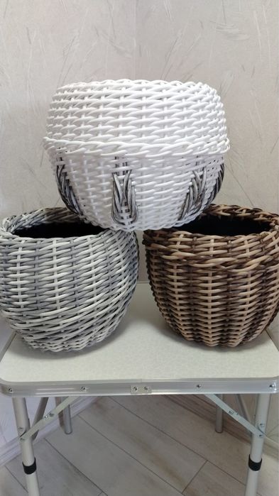 Продам кашпо из ротанга