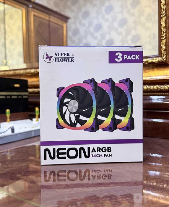 Super Flower NEON ARGB 140mm, комплект 3 шт.
