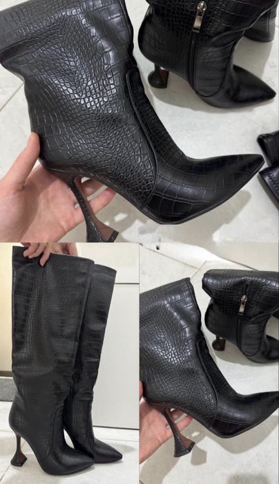 Сапоги ботфорты Celine
