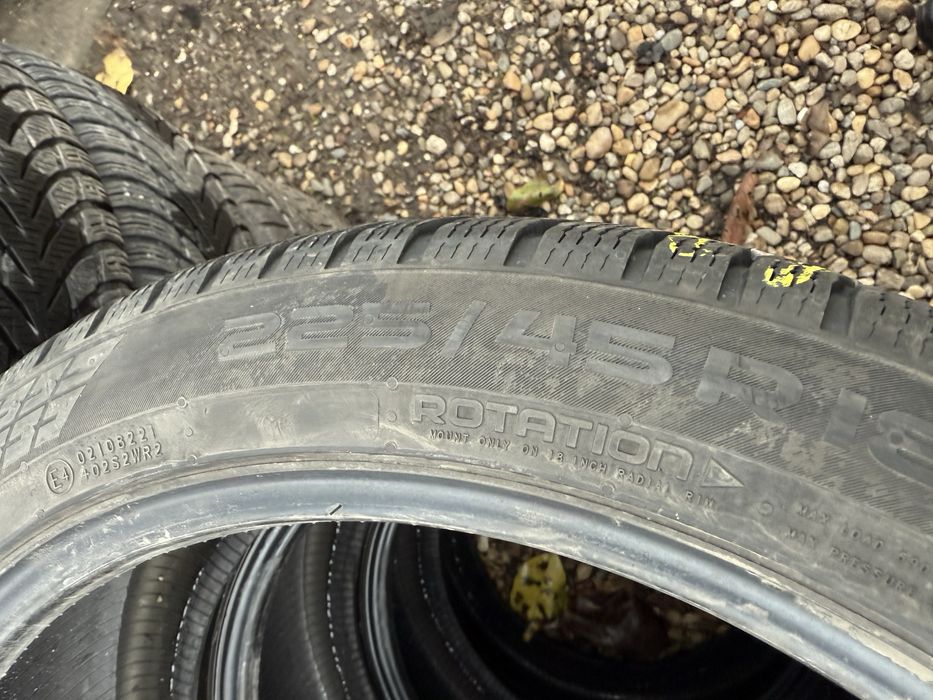225/45/18”Set 4 buc.NOKIAN.dot 2021.M+S.iarnă.IMPECABILE