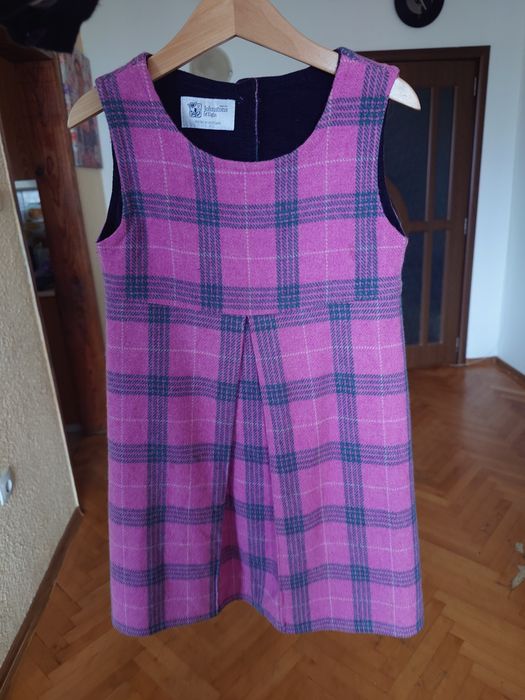 Детска рокля сукман 100% вълна 116см, 6 години