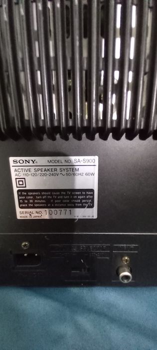 Boxe biamplificate Sony sa -s 900 electrostatic