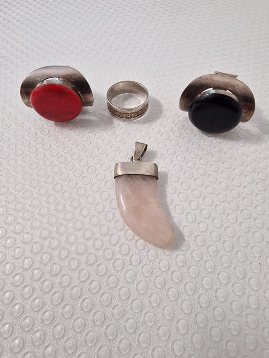 Lanț și inele argint