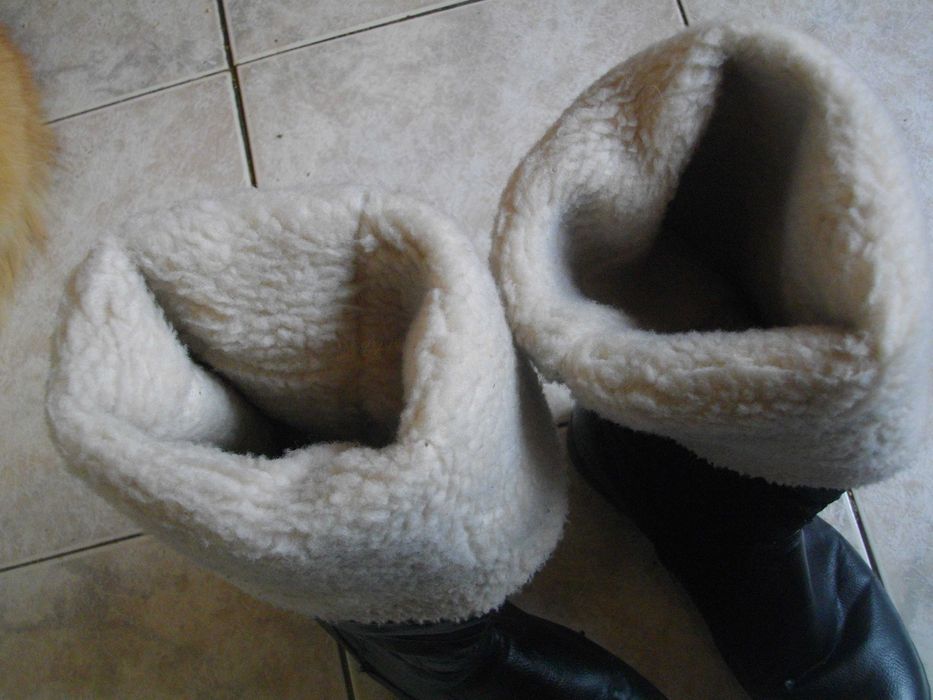 №37-Дамски Дебели Зимни Високи Ботуши-С Вълна-Кожа-Български-LEMAX